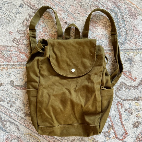 BAGGU CANVAS DRAWSTRING BACKPACK - KELP main image 6